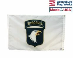 101st Airborne Division Flag 6 101st Airborne Division Flag -flag sale 101st airborne flag back view