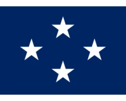 Navy Admiral (4 Star) - Naval Officer Indoor Flag - Choose Options