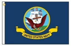 Navy Motorcycle Flag