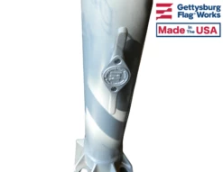 Gettysburg Flag Works 9" Aluminum Flagpole Cleat -flag sale 15 2