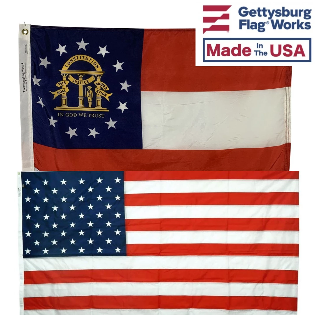 Georgia & Battle-Tough® American Flag Combo Pack 1 Georgia & Battle-Tough® American Flag Combo Pack