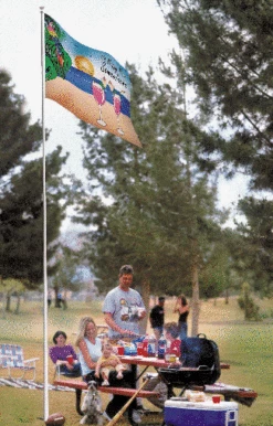 16' Tailgater Fiberglass Flag Pole