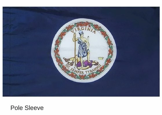Virginia Flag - Indoor 2 Virginia Flag - Indoor - Image 2