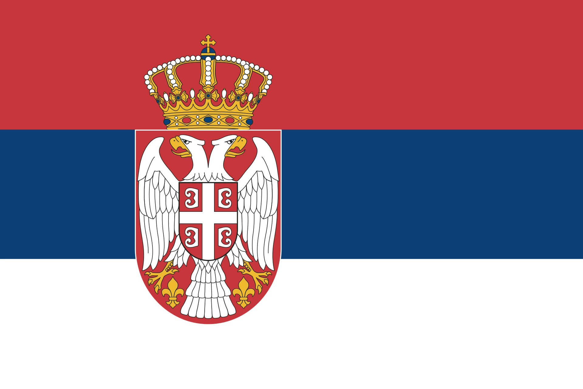 Serbia Flag (UN - With Seal) 1 Serbia Flag (UN - With Seal)