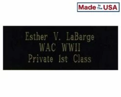 Engraved Name Plate For Memorial Case