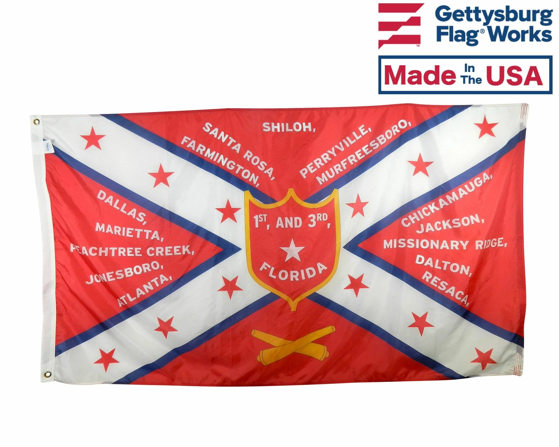 1st And 3rd Florida Volunteers 1865 Flag - 3x5' 1 1st And 3rd Florida Volunteers 1865 Flag - 3x5'