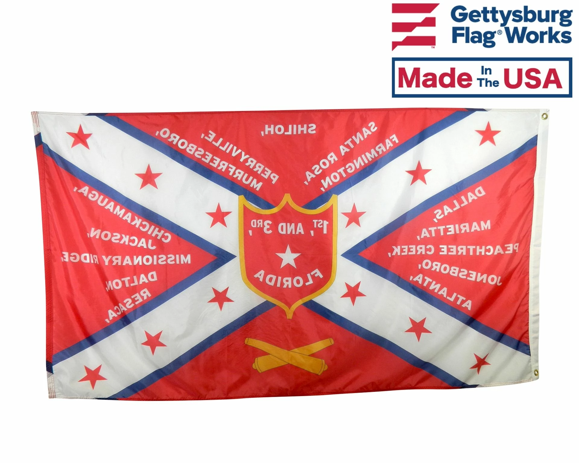 1st And 3rd Florida Volunteers 1865 Flag - 3x5' 2 1st And 3rd Florida Volunteers 1865 Flag - 3x5' - Image 2