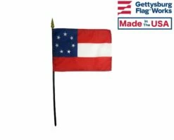 Six Flags Over Texas Historical American Flag Set - 4x6" -flag sale 1st national confederate