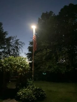 Solar Flagpole Light - Top Mounted -flag sale 20 economy sectional flagpole night 1