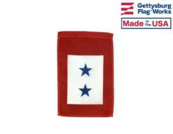 Service Star - 2 Blue Stars Garden Flag
