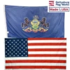 Pennsylvania & Battle-Tough® American Flag Combo Pack
