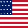 Historical American 23 Star Flag