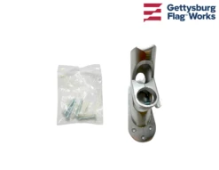 Aluminum Flag Bracket - 2 Position Silver -flag sale 28 2