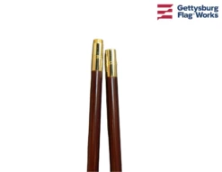 Signature Mahogany Pole, 8' With Brass Fixtures 8 Signature Mahogany Pole, 8' With Brass Fixtures -flag sale 28 4