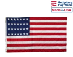 Historical American 28 Star Flag