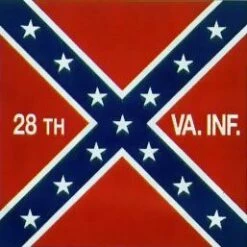 28th VA Infantry Flag - 4x4'