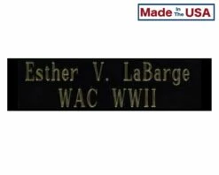 Engraved Name Plate For Memorial Case With Medallion