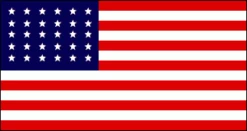 Historical American 30 Star Flag