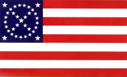 34 Star Southern Cross 9 Stripe War Flag - 3x5' 1 34 Star Southern Cross 9 Stripe War Flag - 3x5'