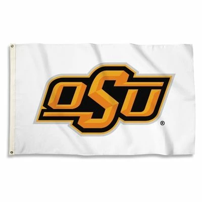 Oklahoma State Cowboys Outdoor Flag - White 1 Oklahoma State Cowboys Outdoor Flag - White