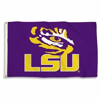 LSU Tigers Outdoor Flag - Eye Of The Tiger 1 LSU Tigers Outdoor Flag - Eye Of The Tiger