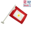 Gold Service Star Car Window Flag - 11x15"