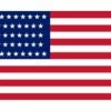 Historical American 37 Star Flag
