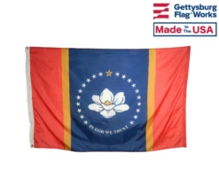 Outdoor Mississippi State Flag - New Magnolia Design