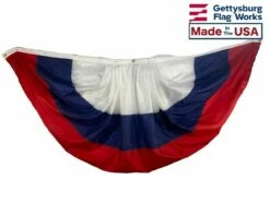 3-Stripe Pleated Fan-3x6'