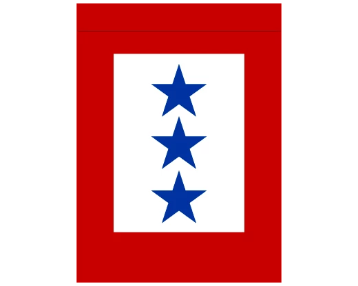 Service Star Garden Flag - 3 Blue Stars 3 Service Star Garden Flag - 3 Blue Stars - Image 3