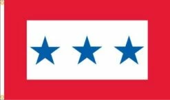 Service Star Flag (3 Blue Stars) - 3x5'