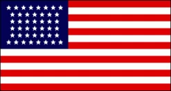 Historical American 44 Star Flag