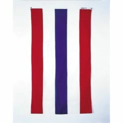 Red, White, Blue Striped Patriotic Pulldown Banner