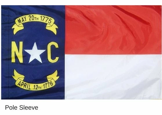 North Carolina Flag - Indoor 2 North Carolina Flag - Indoor - Image 2