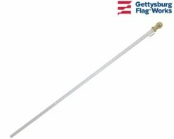 Aluminum Spinning Pole -flag sale 5 white spin pole a 1
