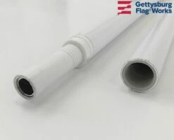 9' Oversized Non-tangle Flagpole -flag sale 5 white spin pole b 1