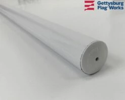 Aluminum Spinning Pole -flag sale 5 white spin pole c 1