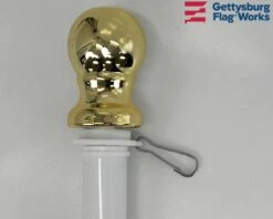 9' Oversized Non-tangle Flagpole -flag sale 5 white spin pole d