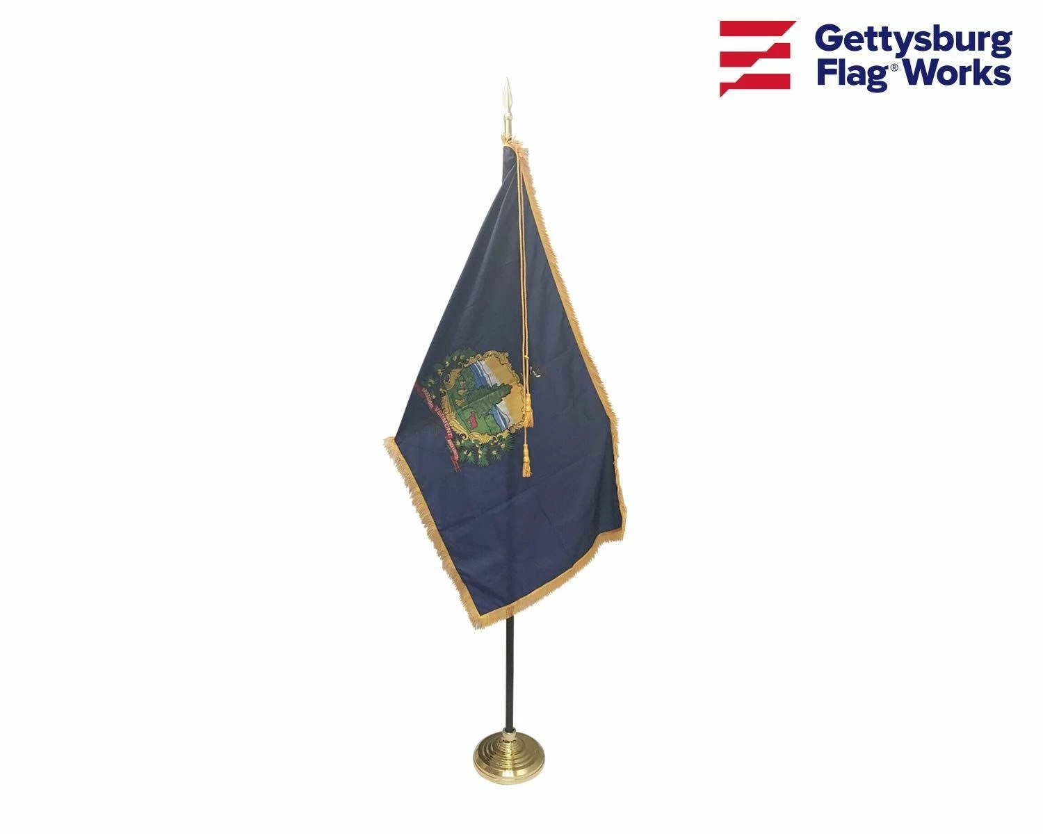Vermont Indoor Flag Set-3x5 1 Vermont Indoor Flag Set-3x5