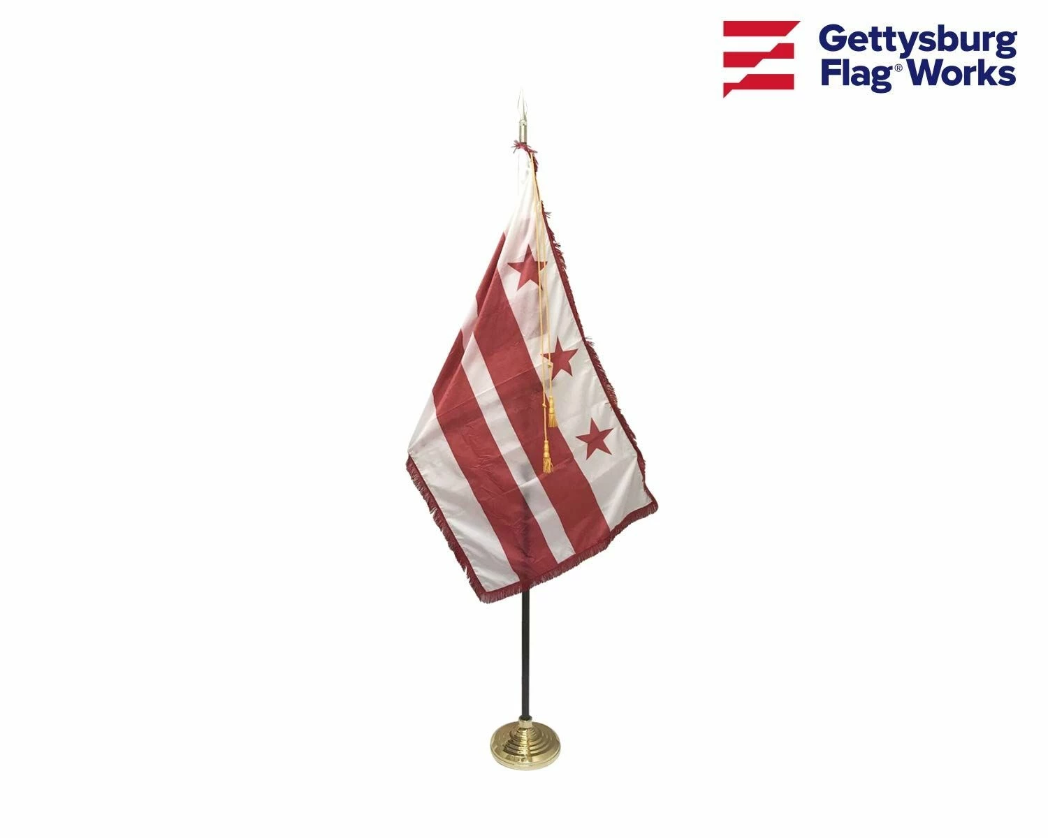 Washington DC Indoor Flag Set-3x5 1 Washington DC Indoor Flag Set-3x5