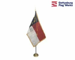 North Carolina Indoor Flag Set-3x5
