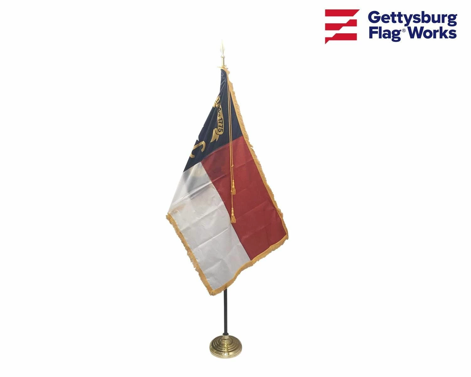North Carolina Indoor Flag Set-3x5 1 North Carolina Indoor Flag Set-3x5