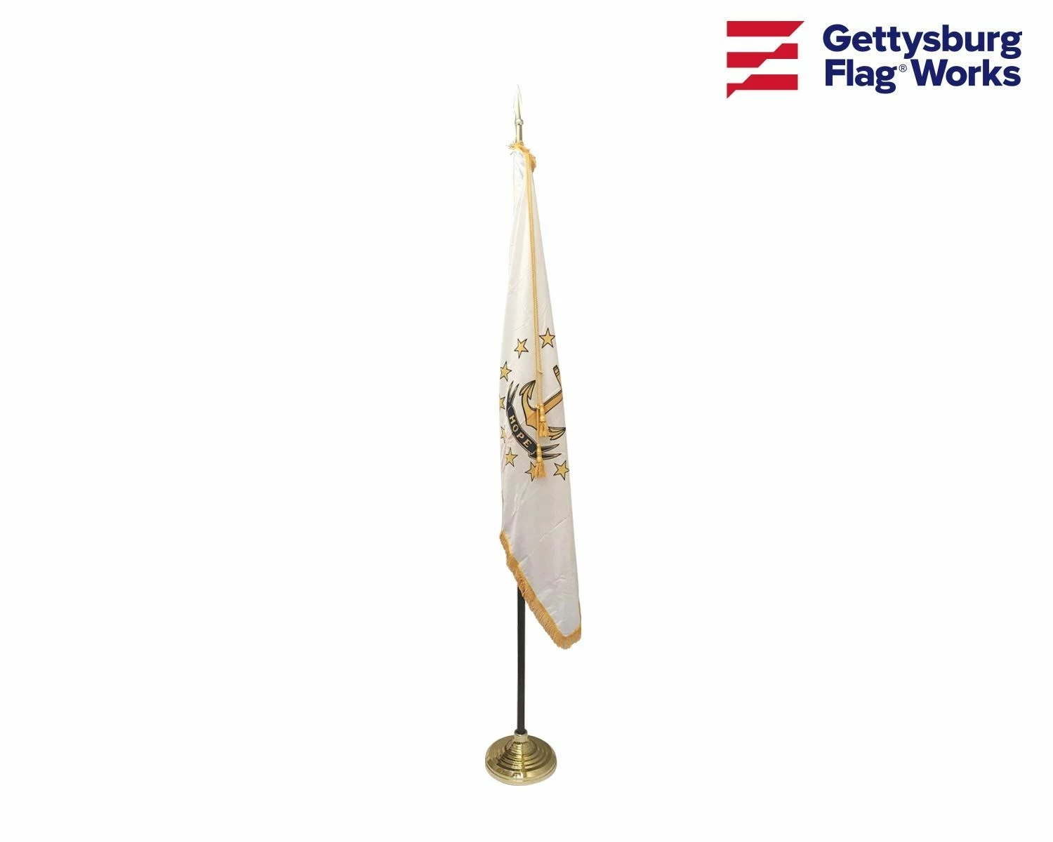 Rhode Island Indoor Flag Set-3x5 2 Rhode Island Indoor Flag Set-3x5 - Image 2