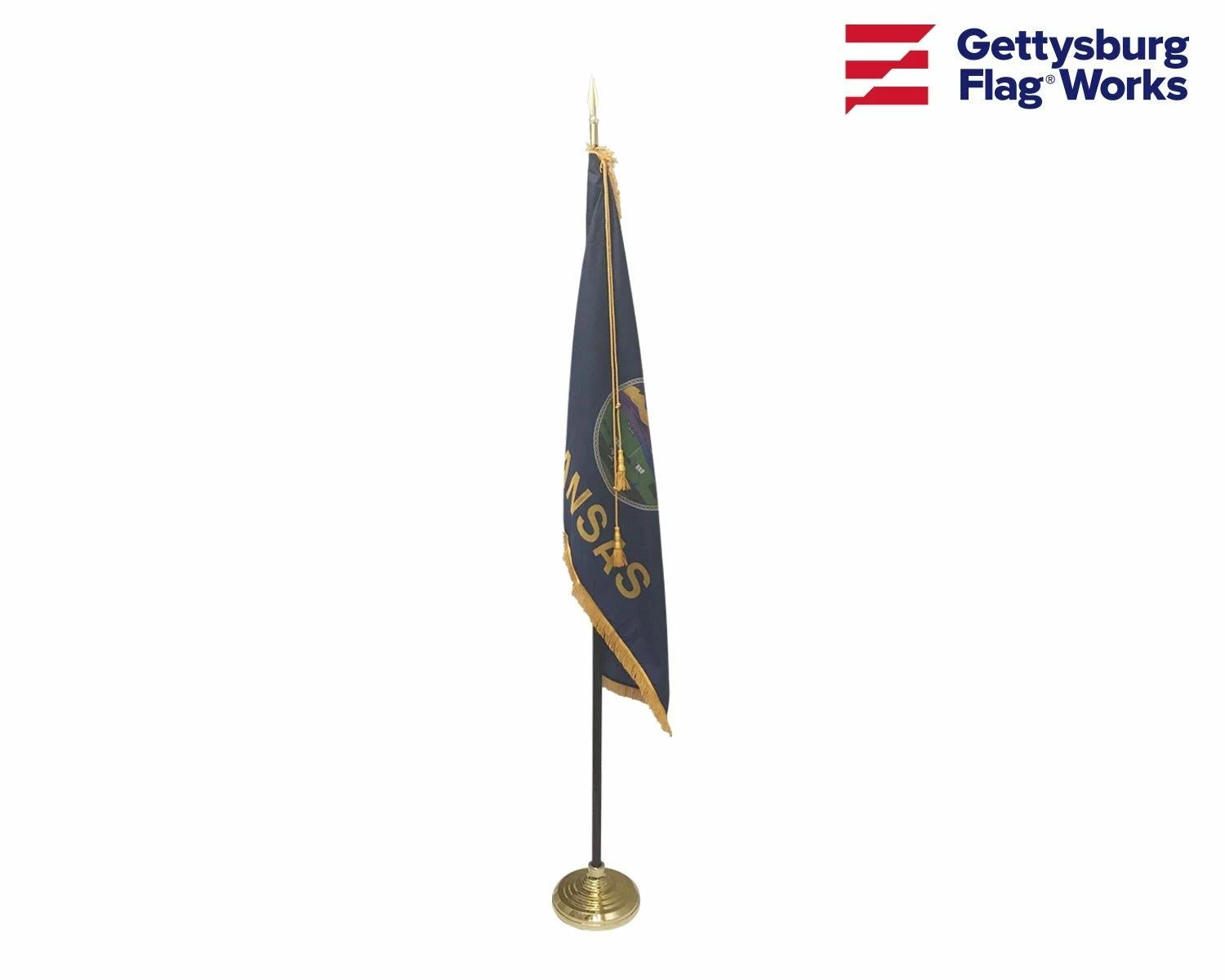 Kansas Indoor Flag Set-3x5 2 Kansas Indoor Flag Set-3x5 - Image 2