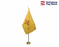 New Mexico Indoor Flag Set-3x5