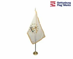 Rhode Island Indoor Flag Set-3x5