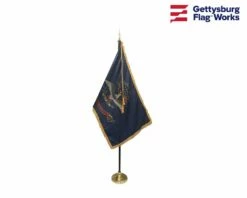 North Dakota Indoor Flag Set-3x5