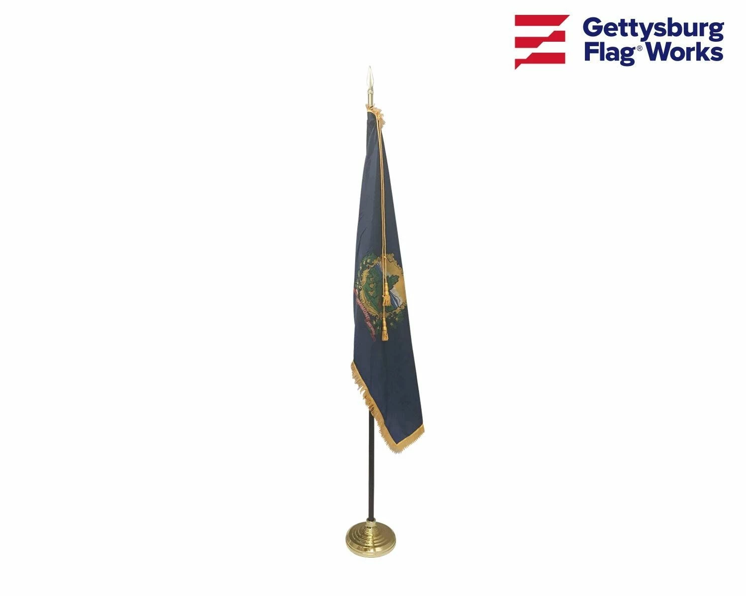 Vermont Indoor Flag Set-3x5 2 Vermont Indoor Flag Set-3x5 - Image 2