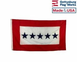 Service Star Flag (5 Blue Stars) - 3x5'