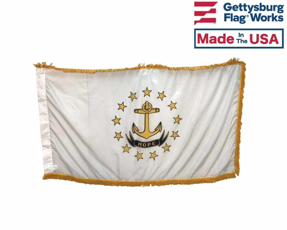 Rhode Island Indoor Flag Set-3x5 3 Rhode Island Indoor Flag Set-3x5 - Image 3